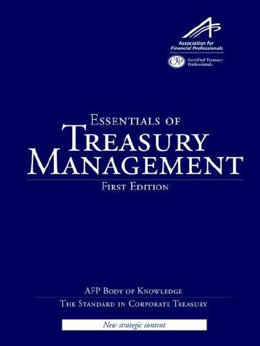 Cover for Essentials of Treasury Managment