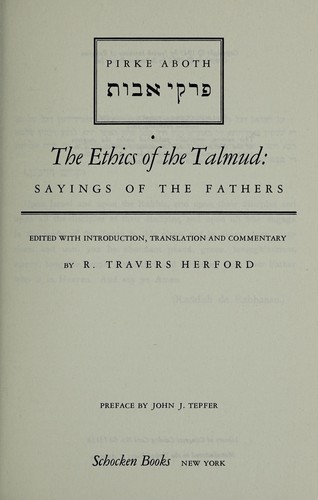 Cover for The ethics of the Talmud