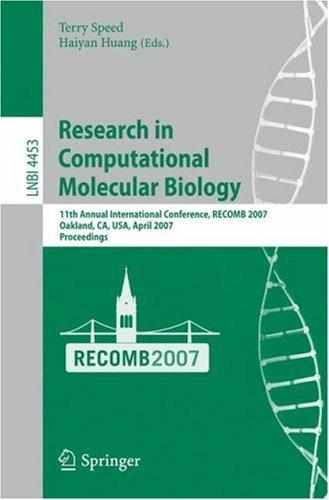 Cover for Research in Computational Molecular Biology