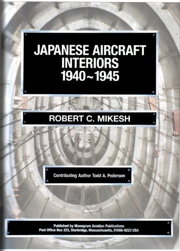 Cover for Japanese aircraft interiors, 1940-1945