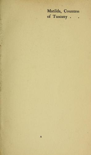 Cover for Matilda, countess of Tuscany