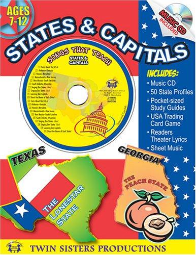 Cover for States & Capitals Workbook & Music CD
