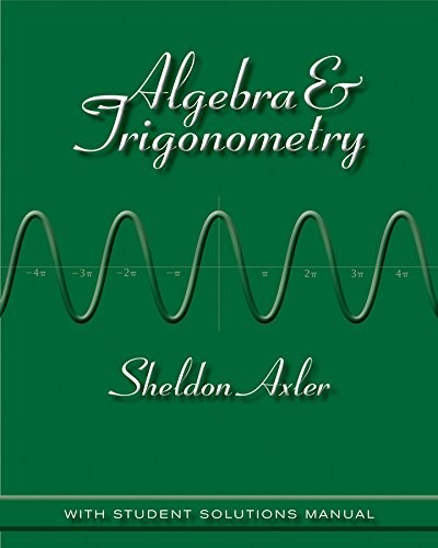 Cover for Algebra and Trigonometry 1e + WileyPLUS Registration Card