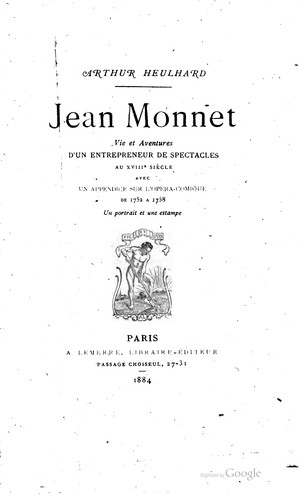 Cover for Jean Monnet
