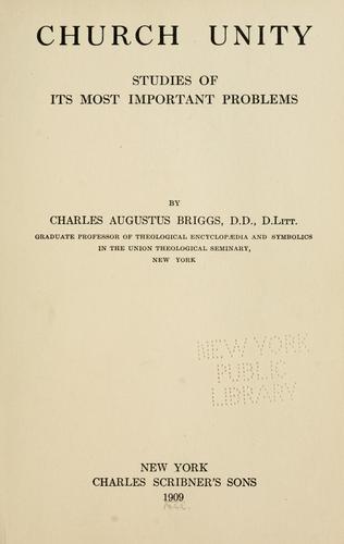 Cover for Church unity