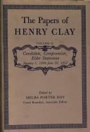 Cover for The Papers of Henry Clay