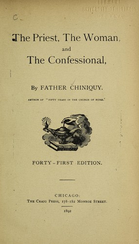 Cover for The priest, the woman, and the confessional