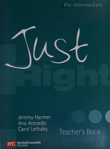 Cover for Just Right Teacher's Book (Just Right Course)