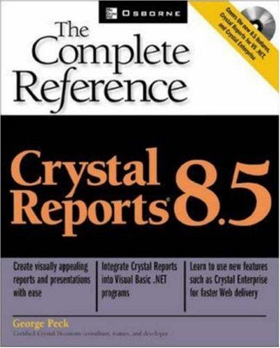 Cover for Crystal Reports 8.5