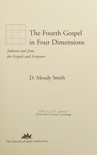 Cover for The Fourth Gospel in four dimensions