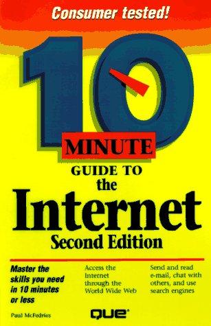 Cover for 10 minute guide to the Internet and the World Wide Web