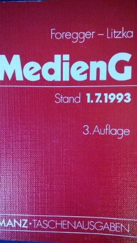 Cover for Mediengesetz