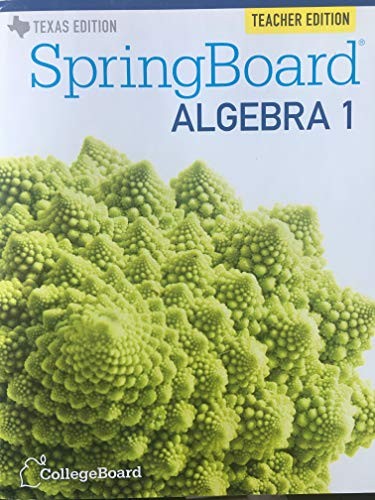 Cover for SpringBoard Algebra 1 Teacher Edition