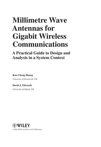 Cover for Millimetre wave antennas for gigabit wireless communications