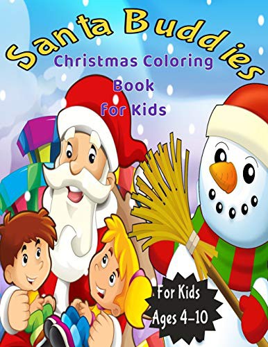 Cover for Santa Buddies Chrismas Coloring Book for Kids