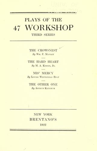 Cover for Plays of the 47 workshop.