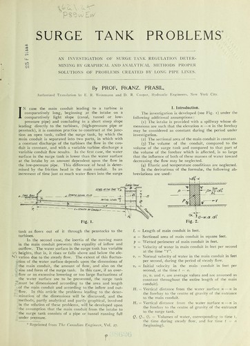 Cover for Surge tank problems