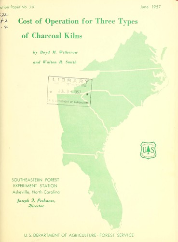 Cover for Cost of operation for three types of charcoal kilns