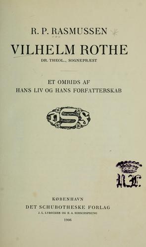 Cover for Vilhelm Rothe