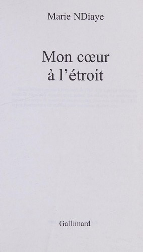 Cover for Mon Coeur A L Etroit (Folio) (French Edition)