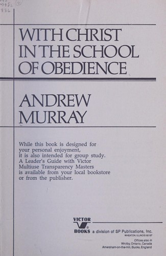 Cover for With Christ in the school of obedience