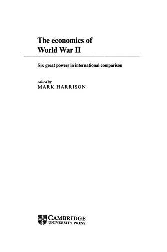 Cover for The economics of World War II