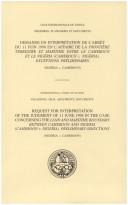 Cover for Icj Pleadings, Oral Arguments, Documents