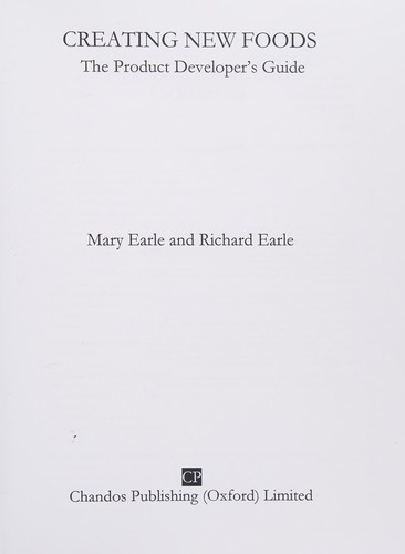 Cover for Creating New Foods (Chandos Series on Food)