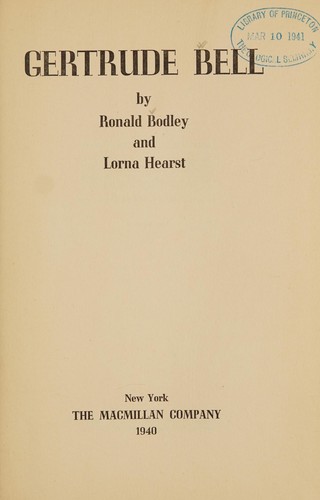 Cover for Gertrude Bell