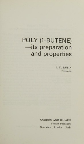 Cover for Poly (1-butene)
