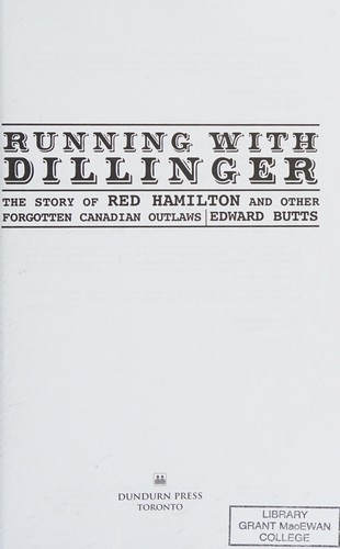 Cover for Running with Dillinger