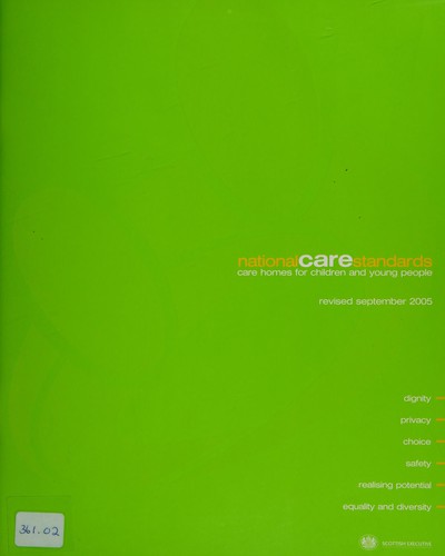 Cover for National care standards