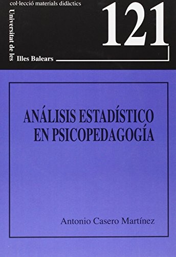 Cover for Análisis estadístico en psicopedagogía