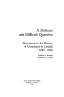 Cover for A Delicate and difficult question