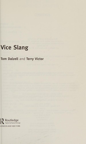 Cover for Vice Slang