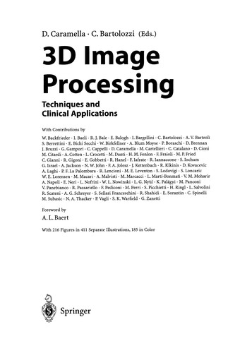 Cover for 3D Image Processing