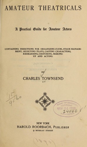 Cover for Amateur theatricals