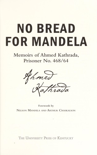 Cover for No bread for Mandela