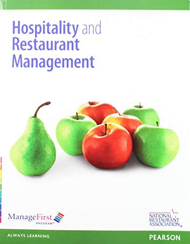 Cover for ManageFirst : Hospitality and Restaurant Management w/ Answer Sheet + ManageFirst Exam Prep