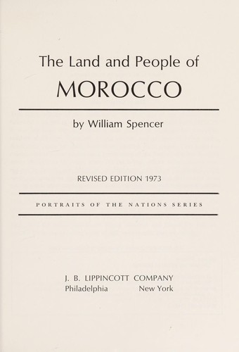 Cover for The land and people of Morocco.
