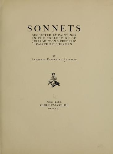 Cover for Sonnets