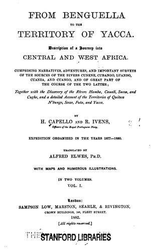 Cover for From Benguella to the territory of Yacca.