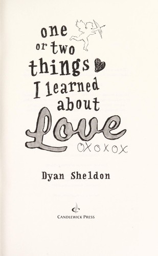 Cover for One or two things I learned about love