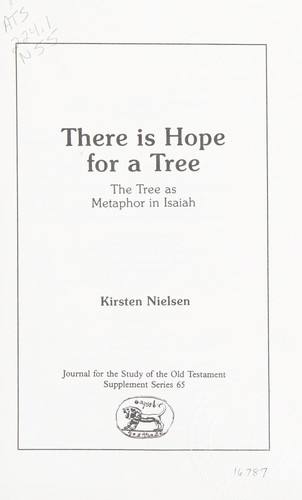 Cover for There is hope for a tree