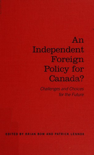 Cover for An independent foreign policy for Canada?