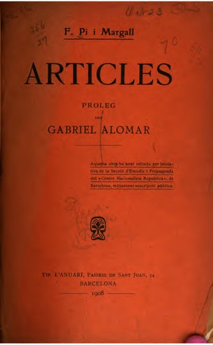Cover for Articles