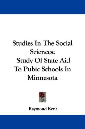 Cover for Studies In The Social Sciences