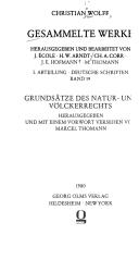 Cover for Grundsätze des Natur- und Völckerrechts