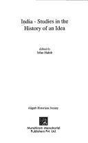 Cover for India-studies in the history of an idea
