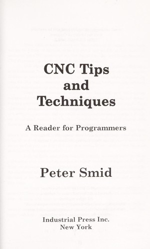 Cover for CNC tips and techniques